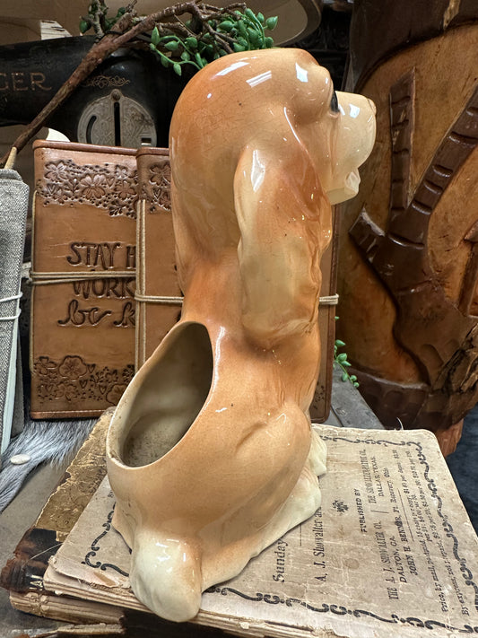 Vintage dog planter