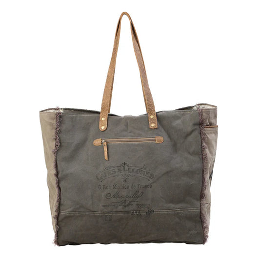 Green Floral Print Weekender Bag $23.00