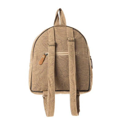 Boho Cosmic Upcycled Canvas Backpack