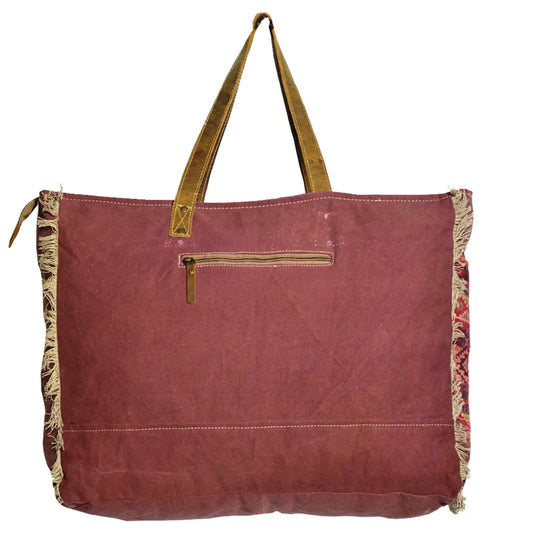 Cowhide and Tapestry 1986 Women's Stylesync Weekender Bag