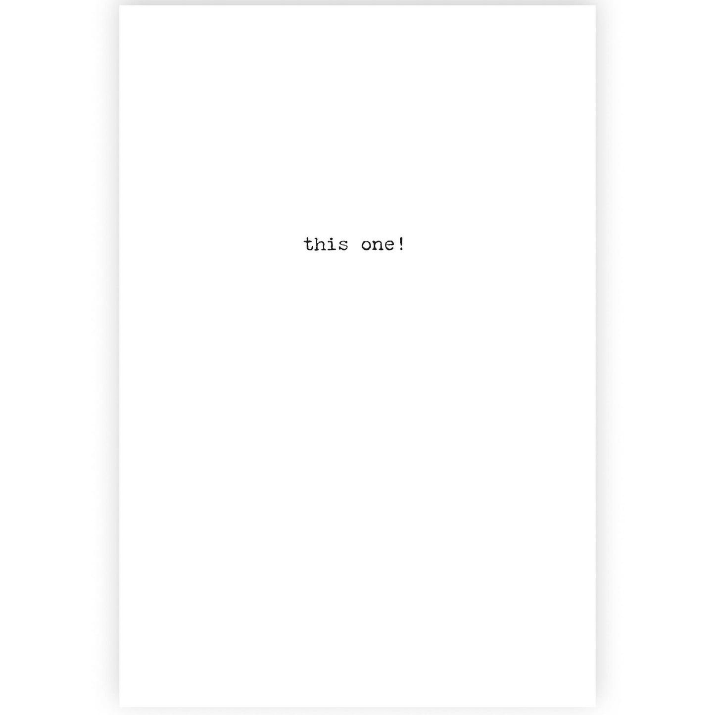 Birthday Card Without Money Greeting Card