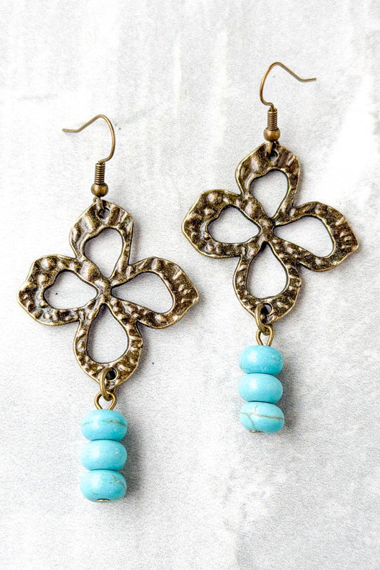 Nisha Earring - Turquoise Howlite
