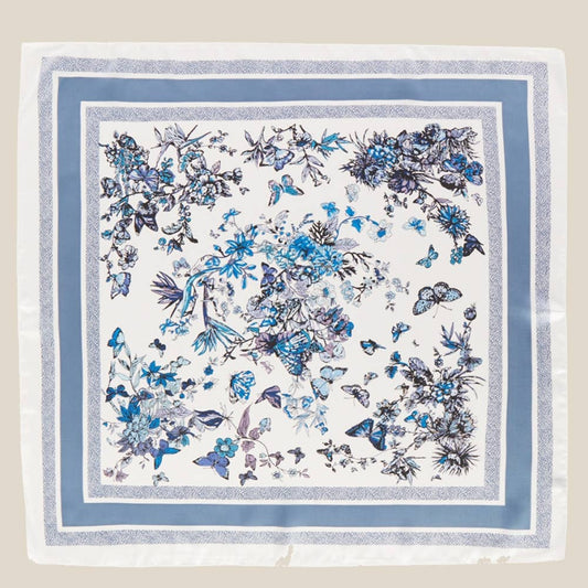 Assorted Flower And Butterfly Print Scarf: PK