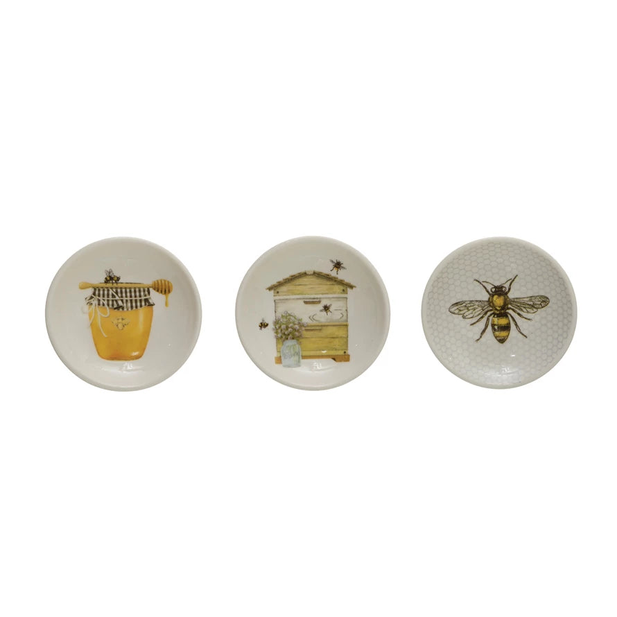 Bees and Honey Small Dish, 3 Styles