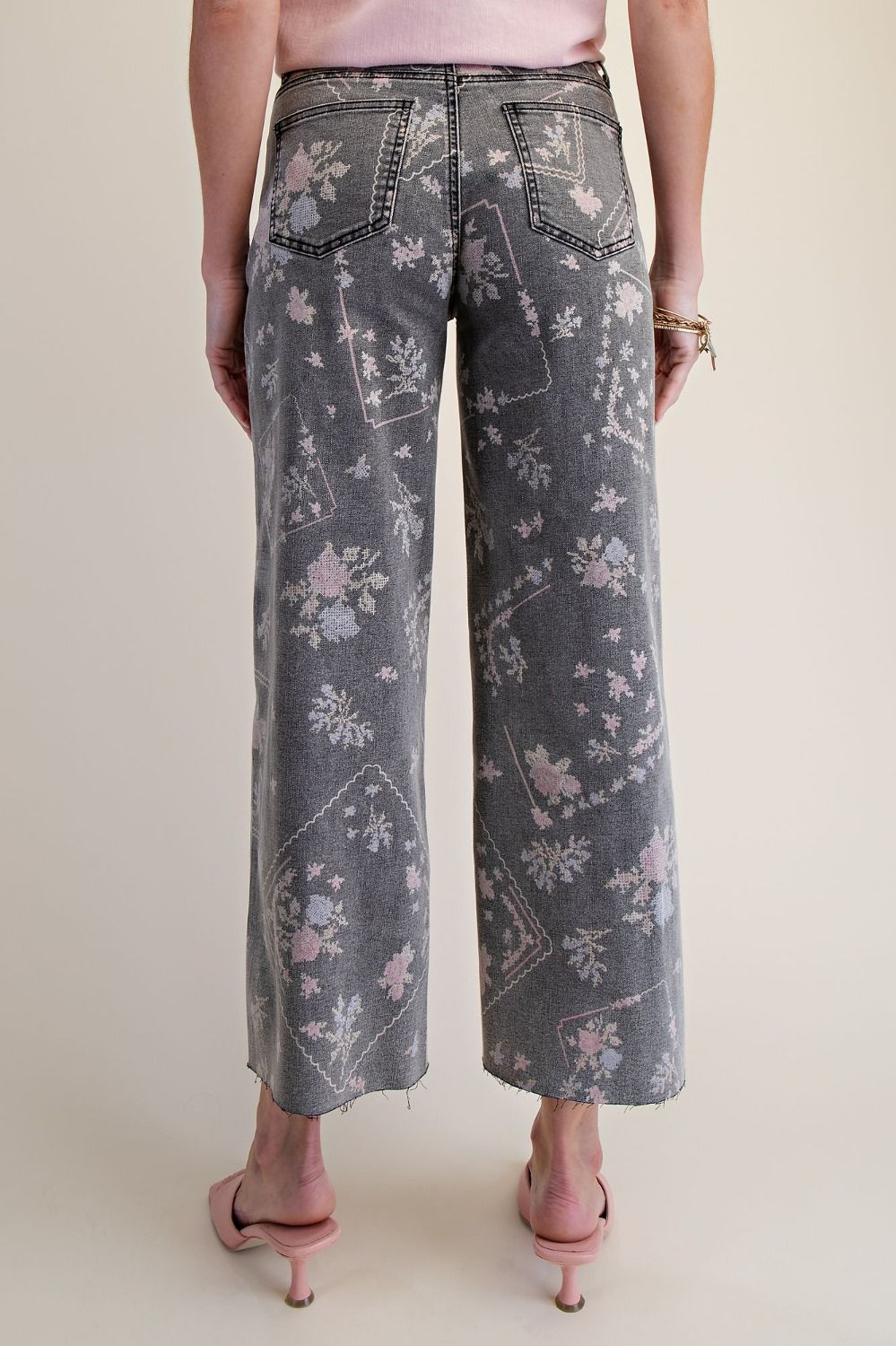 Needlepoint Print Pants