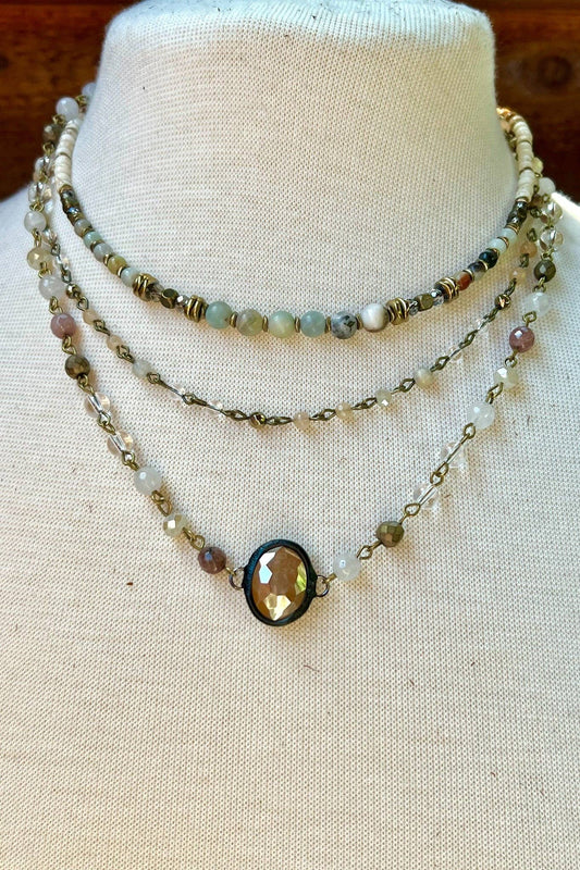 Justina Necklace: Imperial Jasper