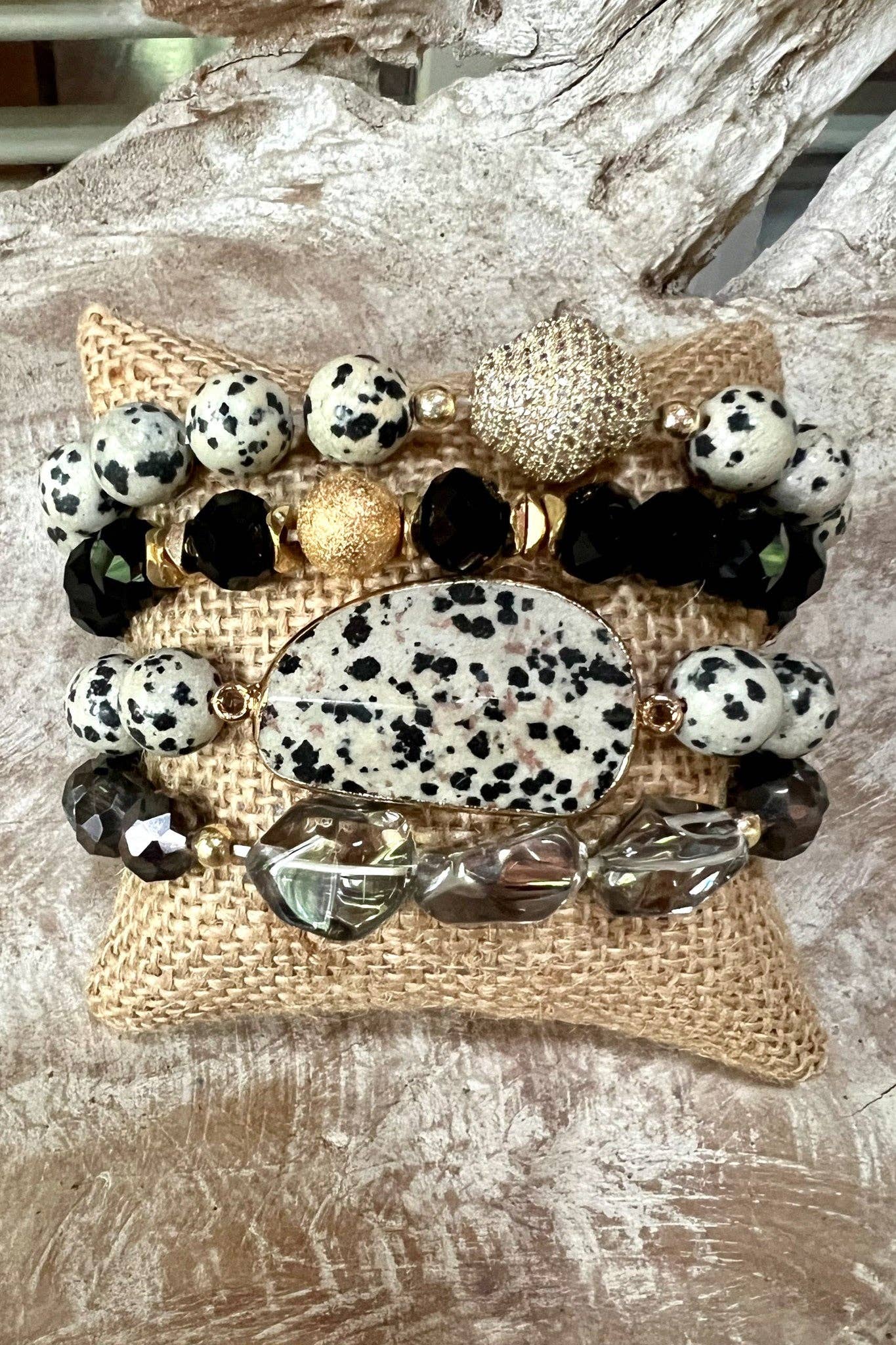 Julia Bracelet Set Dalmatian
