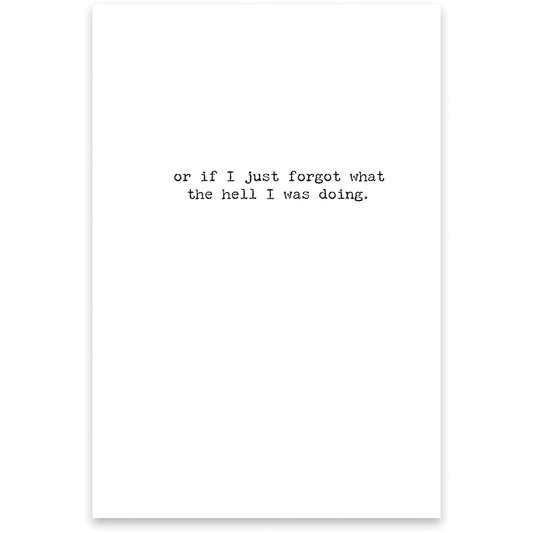 Free Time Greeting Card