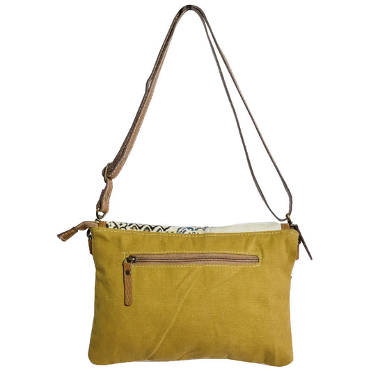 Boho Tapestry and cowhide Women's Pleto Crossbody Bag