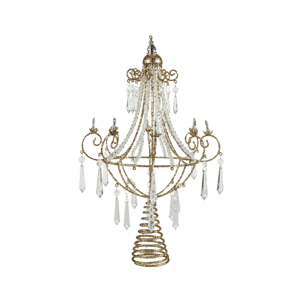 Metal Chandelier Tree Topper