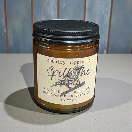 Spill The Tea Apothecary-Inspired Candle- 9 oz.