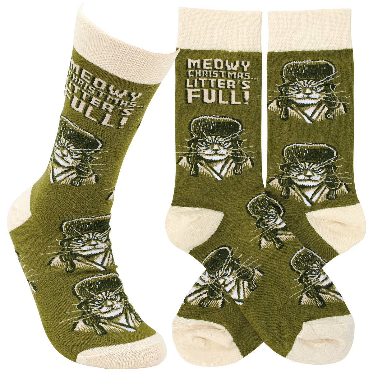 Meowy Christmas Socks Litter's Full