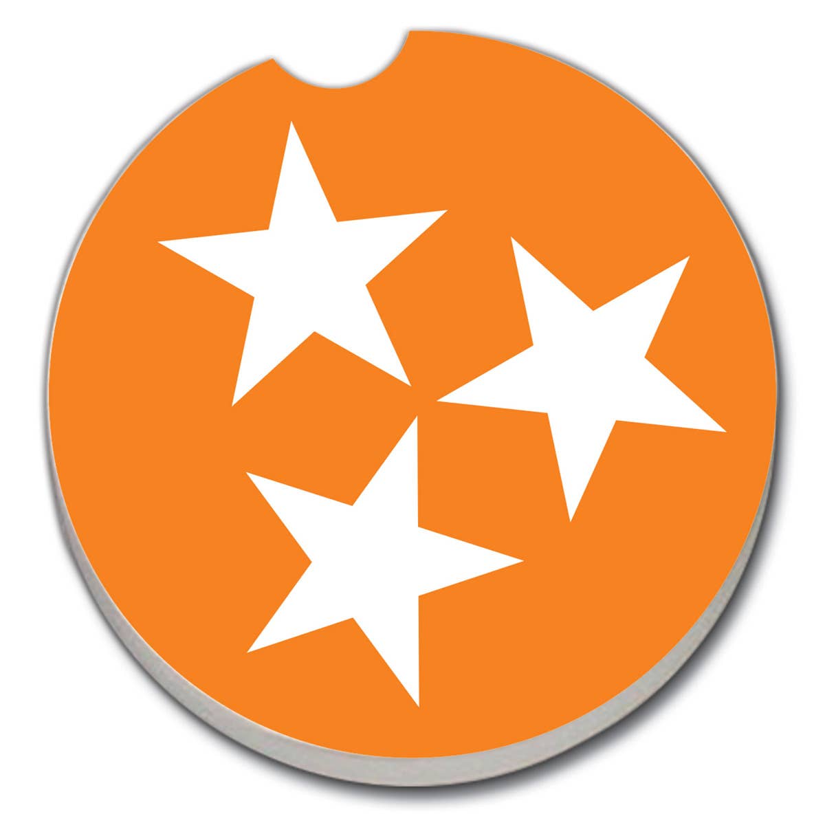 "Tennessee Tri-Star"  Absorbent Stone Car Coaster