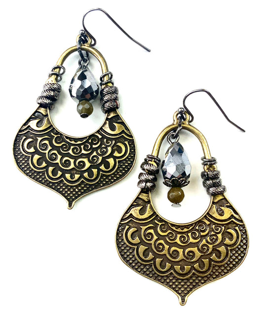 RM461 ER-Souk w/Stacked Links & Dangle On Wire