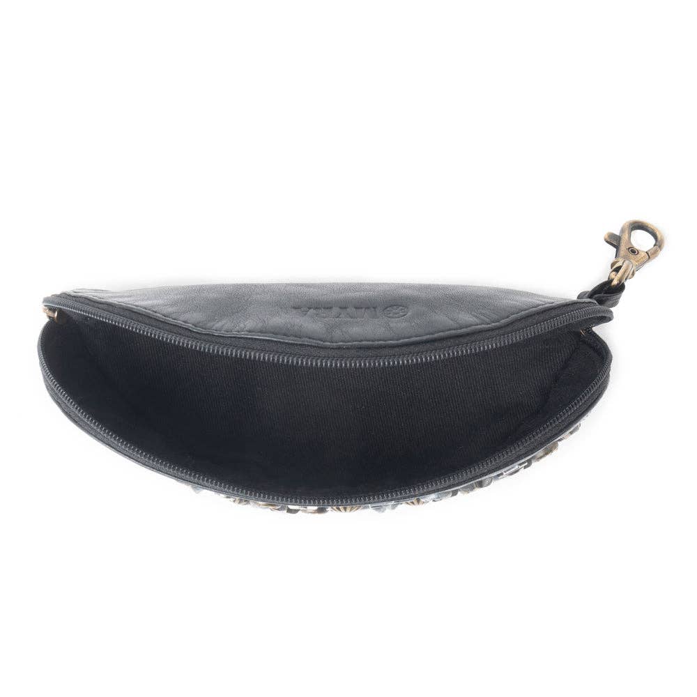 Eclipse Charm Leather Sunglass Black