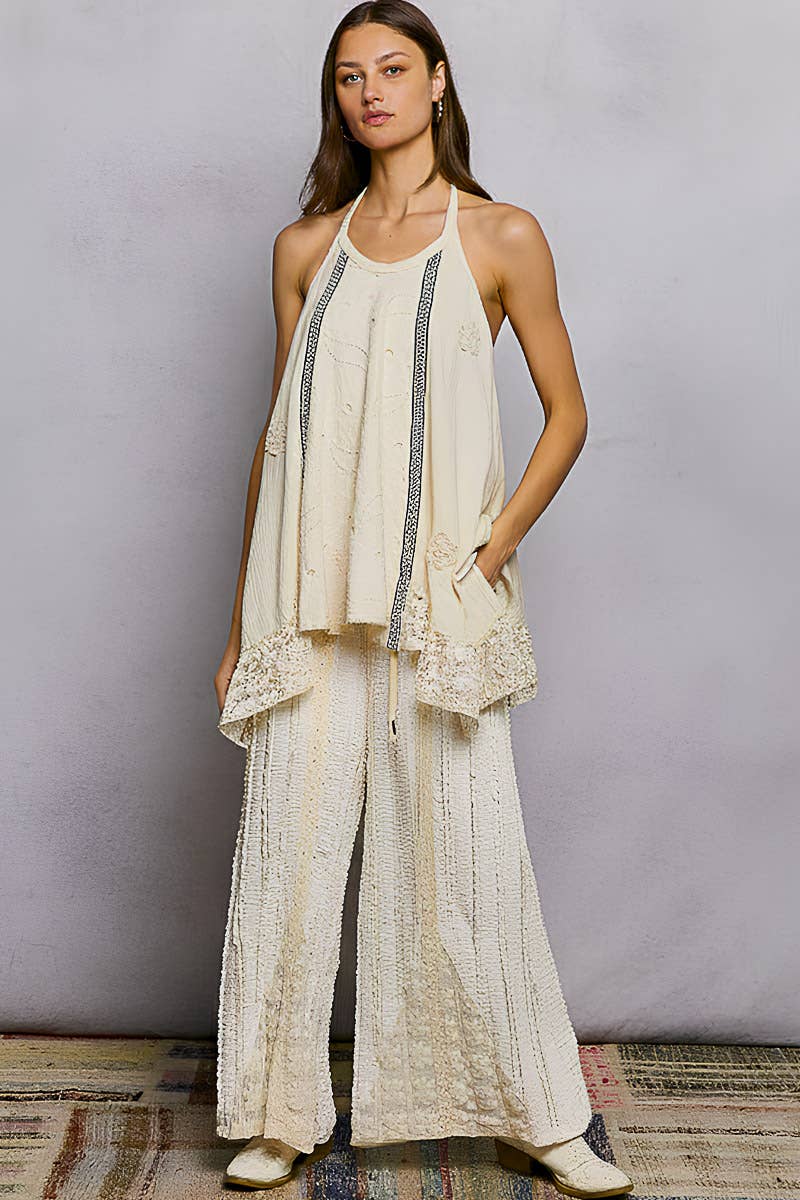 Crochet Halter Neck Top