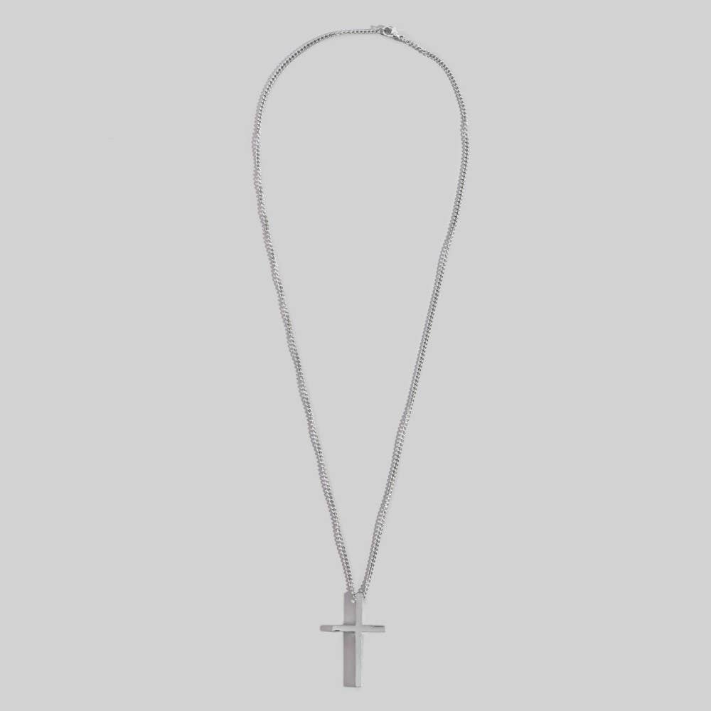 Stainless Steel Cross Pendant Necklace: NX