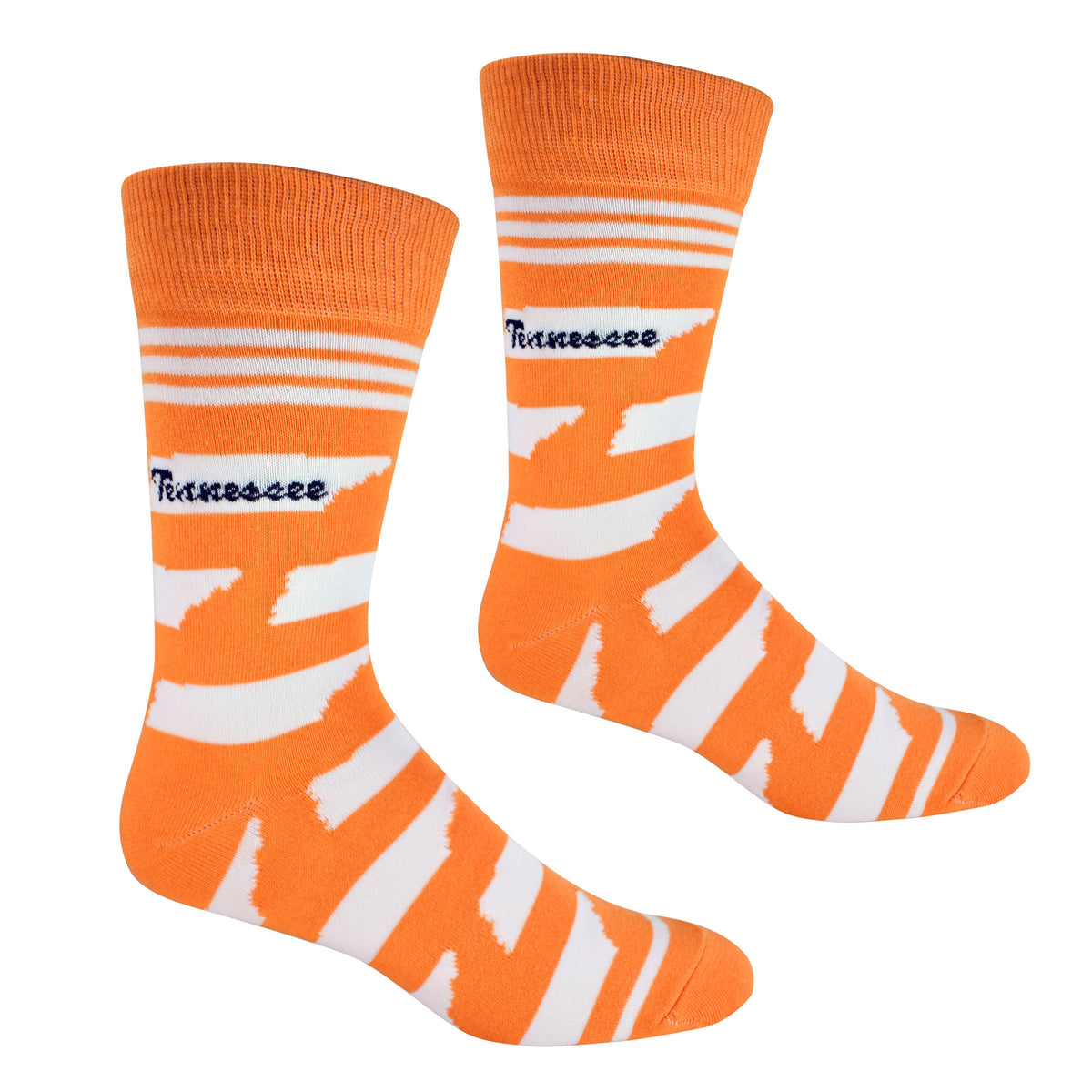 Tennessee Shapes in Orange and White - Men's Socks