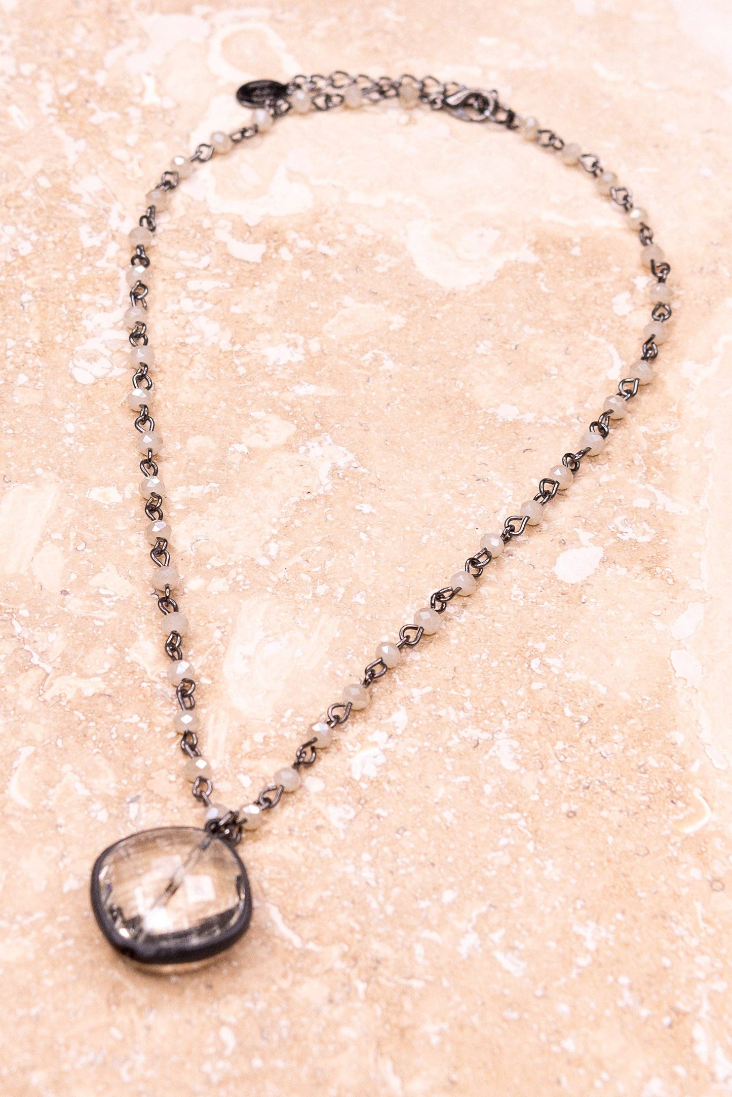 Ariel Necklace in Cream