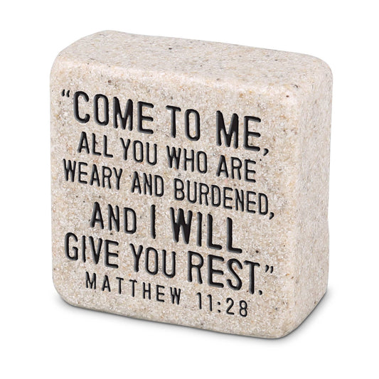 LCP Come To Me Scripture Stone