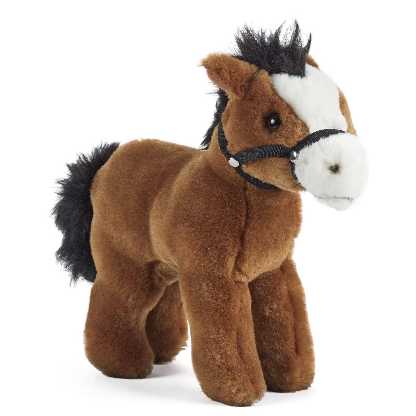 Living Nature Horse With Bridle Plush Stuffed Animal Toy