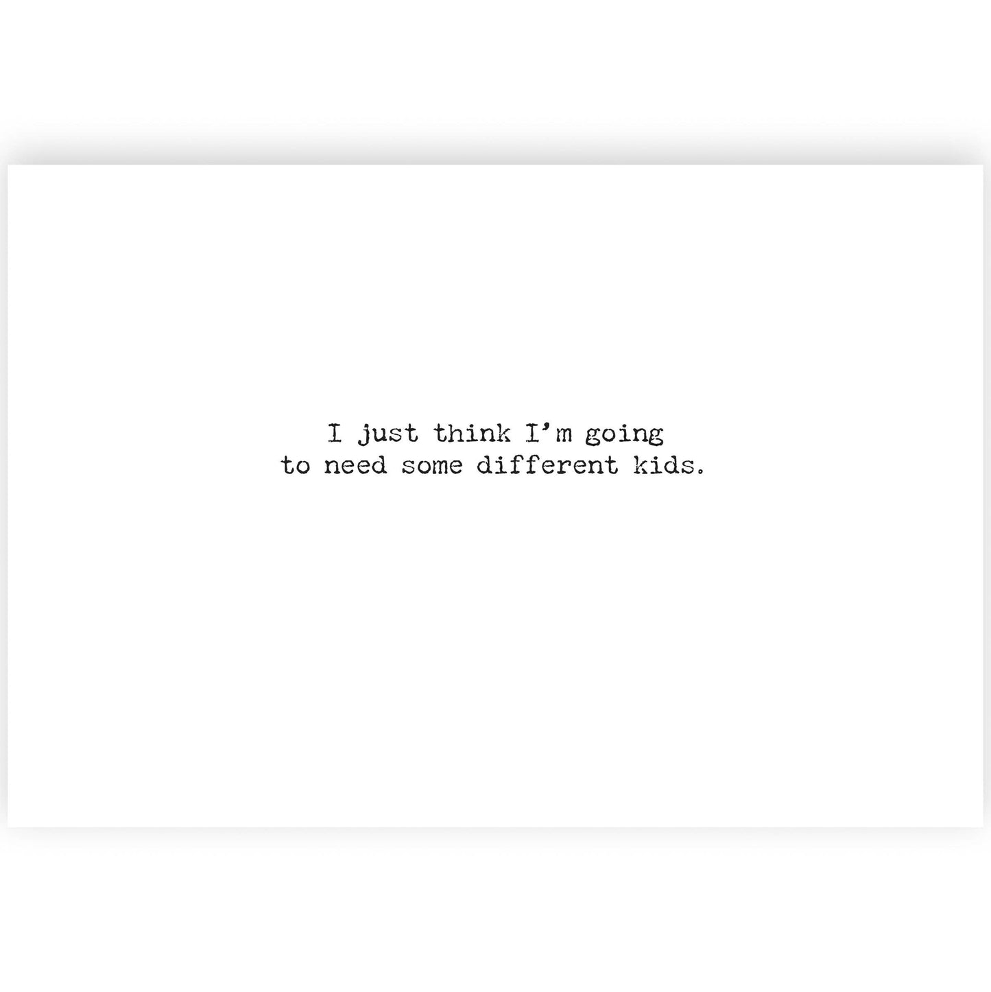 I Want To Be A Good Parent Greeting Card
