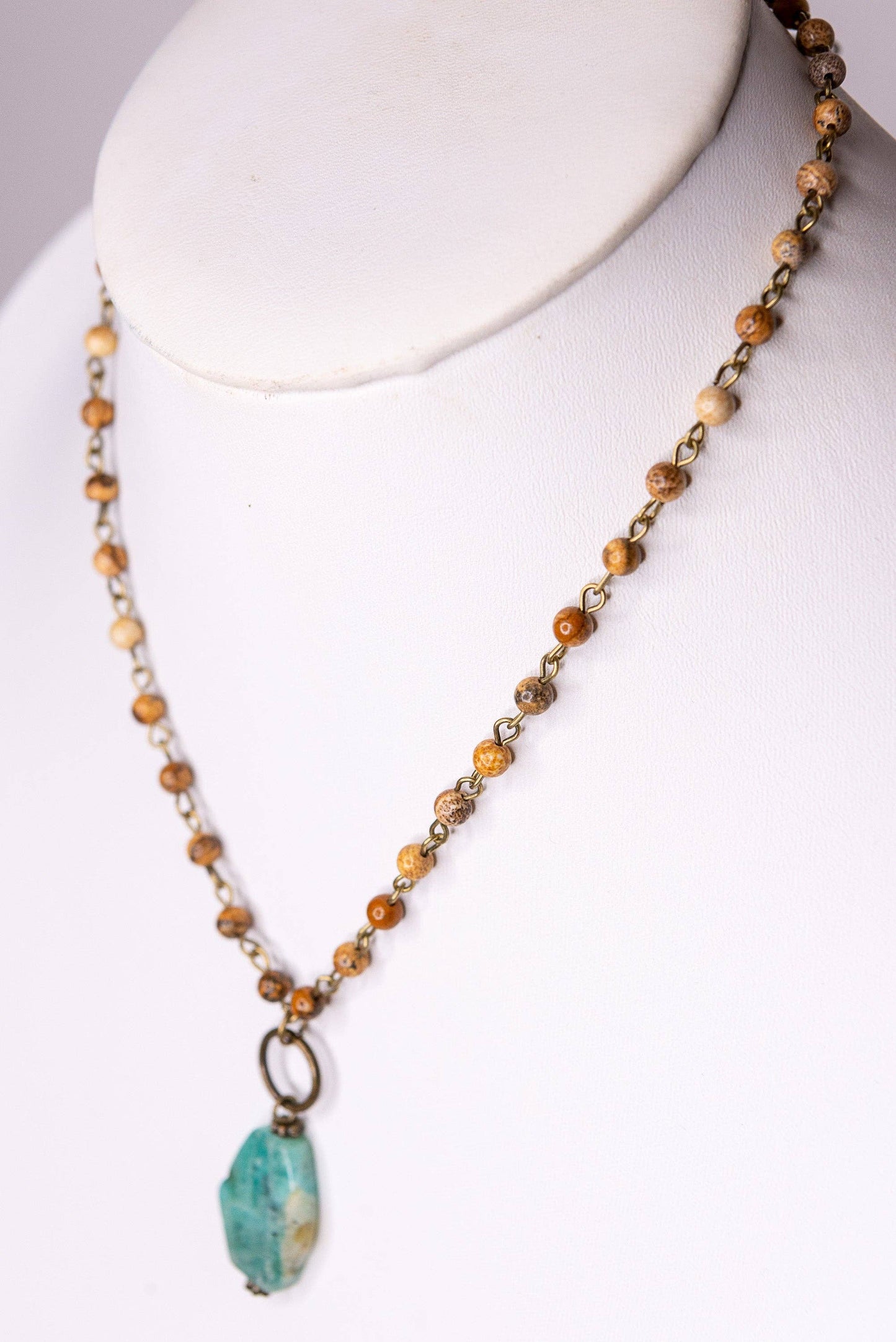 Courtney Necklace in Jasper