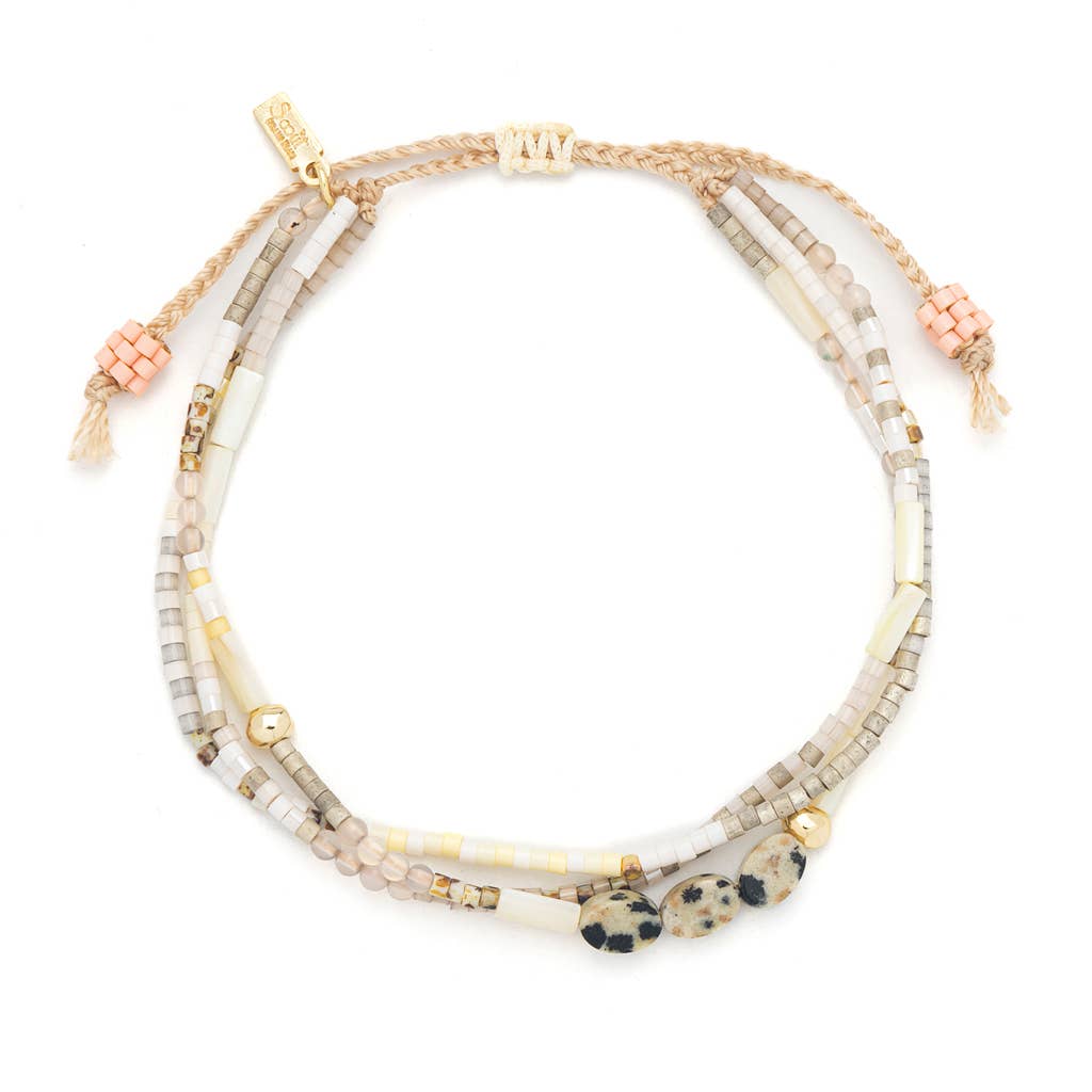 Bracelet - Joy/Dalmatian Jasper/Gold
