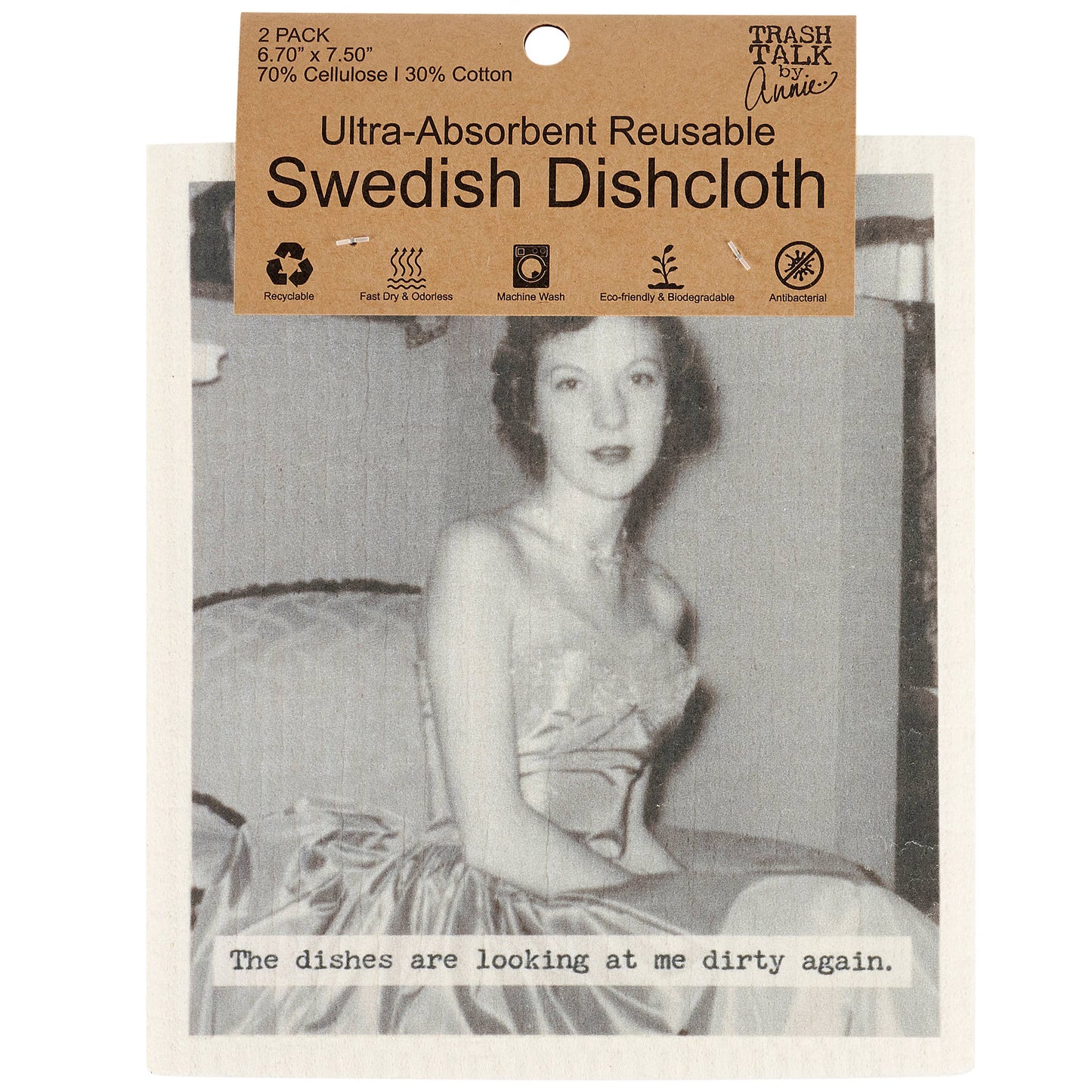 The Dishes Are Looking At Me Swedish Cloth Set