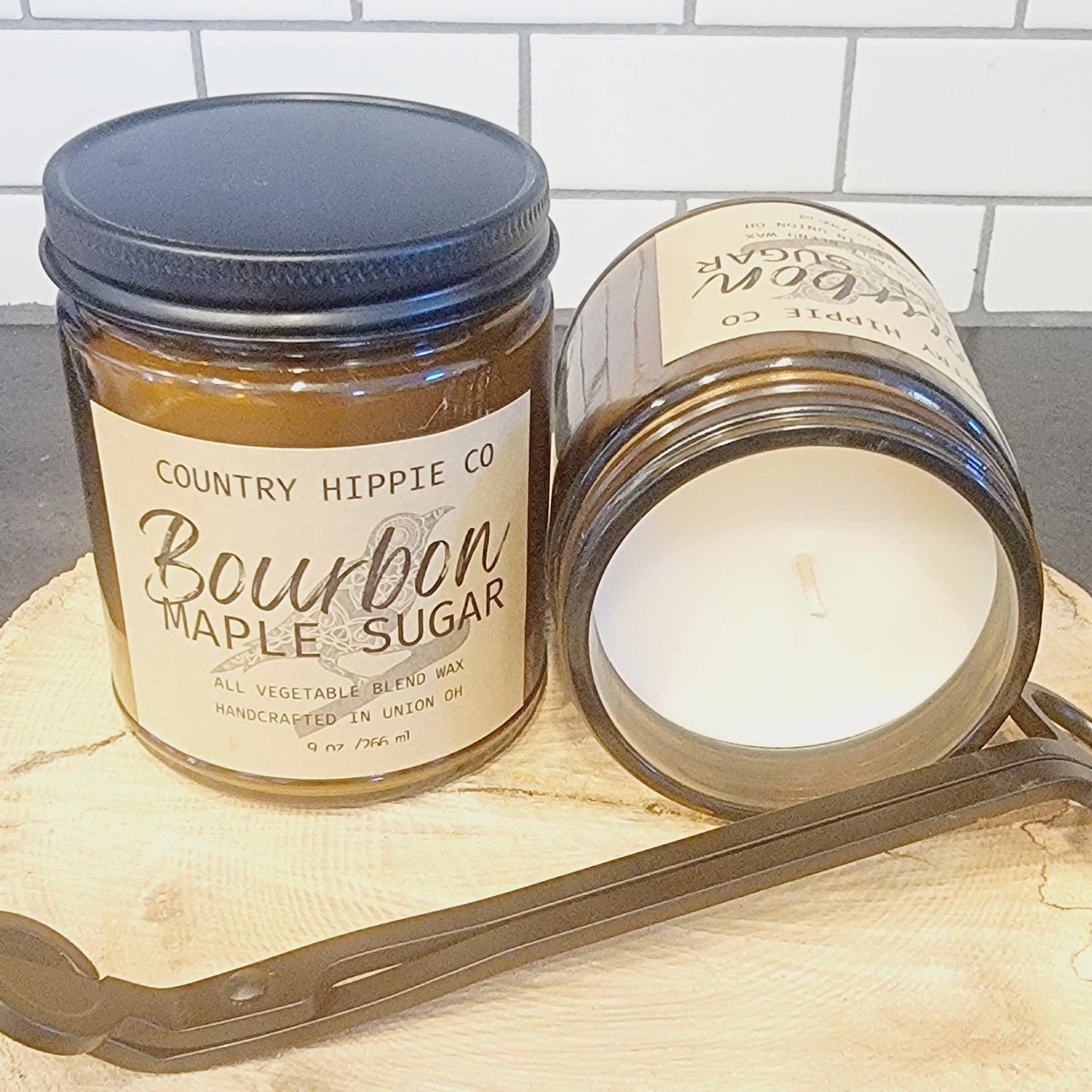 Bourbon Maple Sugar Apothecary-Inspired Candle 9 oz