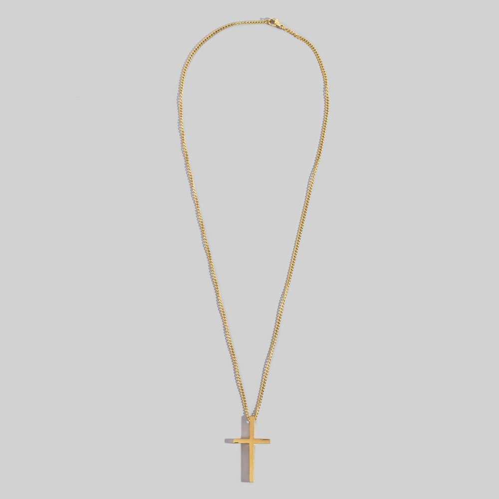 Stainless Steel Cross Pendant Necklace: NG