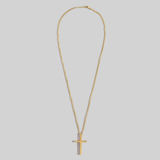 Stainless Steel Cross Pendant Necklace: NG