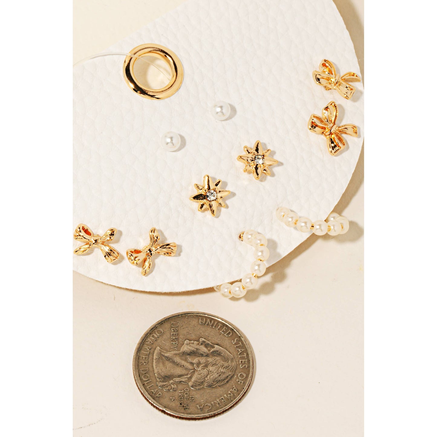 Mixed Stud And Hoop Earrings Set: GDCRM