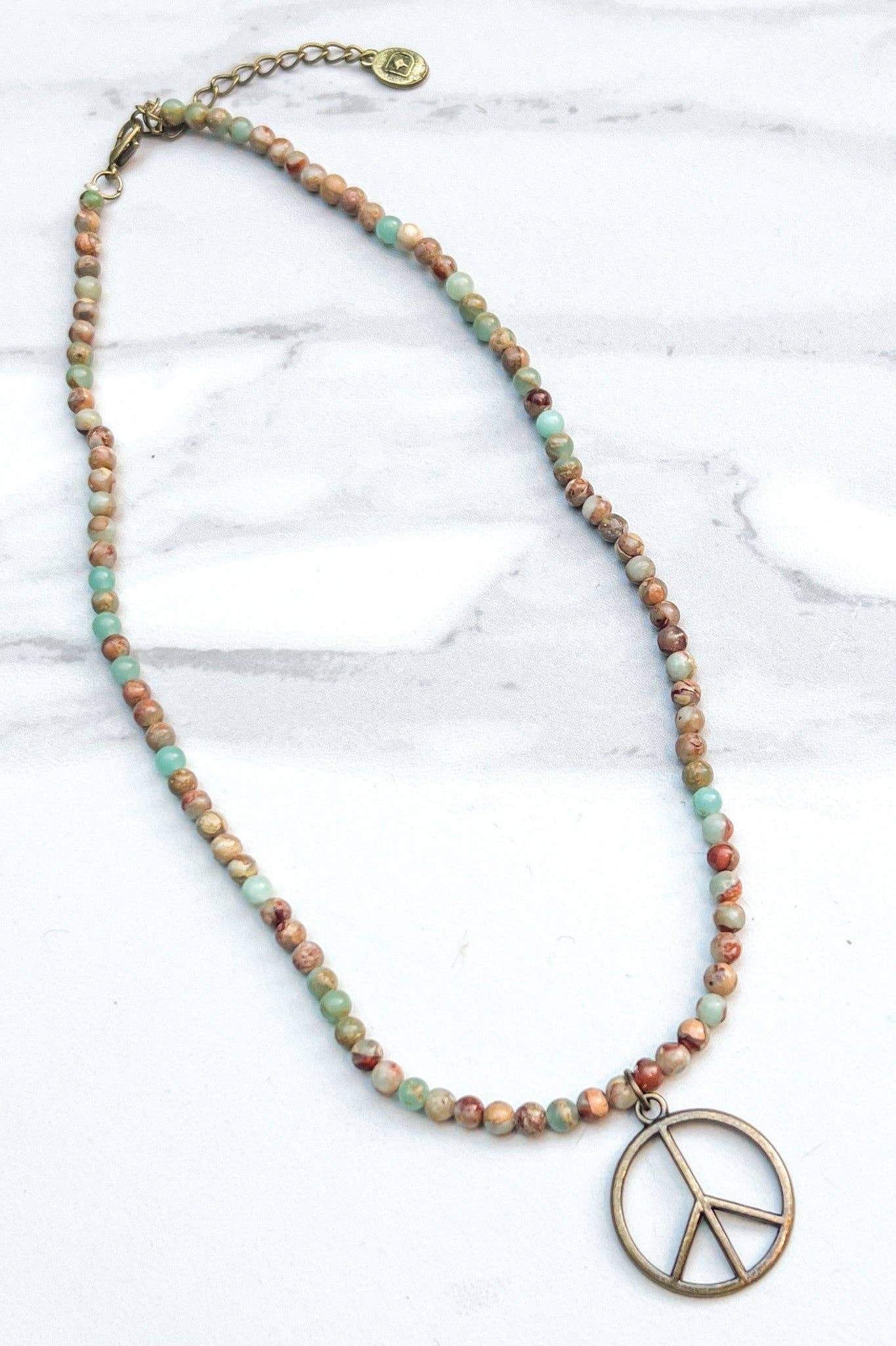 Peace Imperial Jasper Necklace