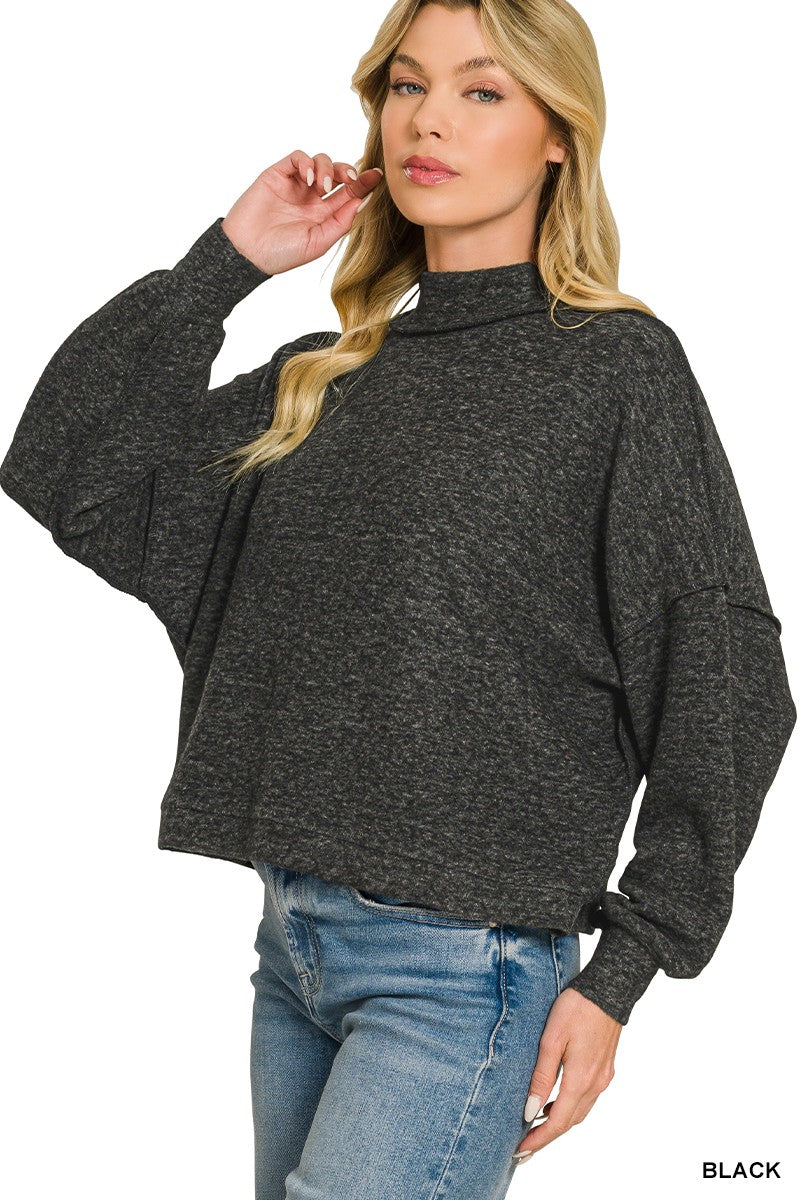 Brushed Melange Hacci Sweater