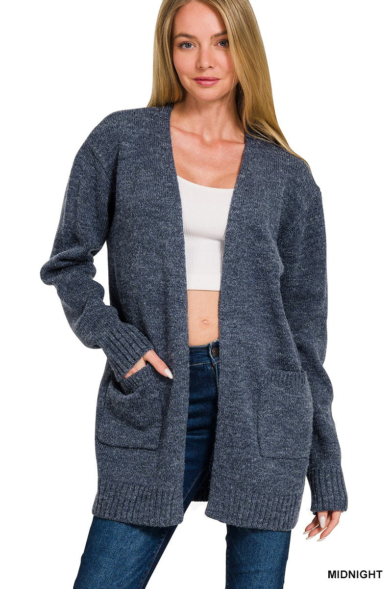 Open Front Sweater Cardigan