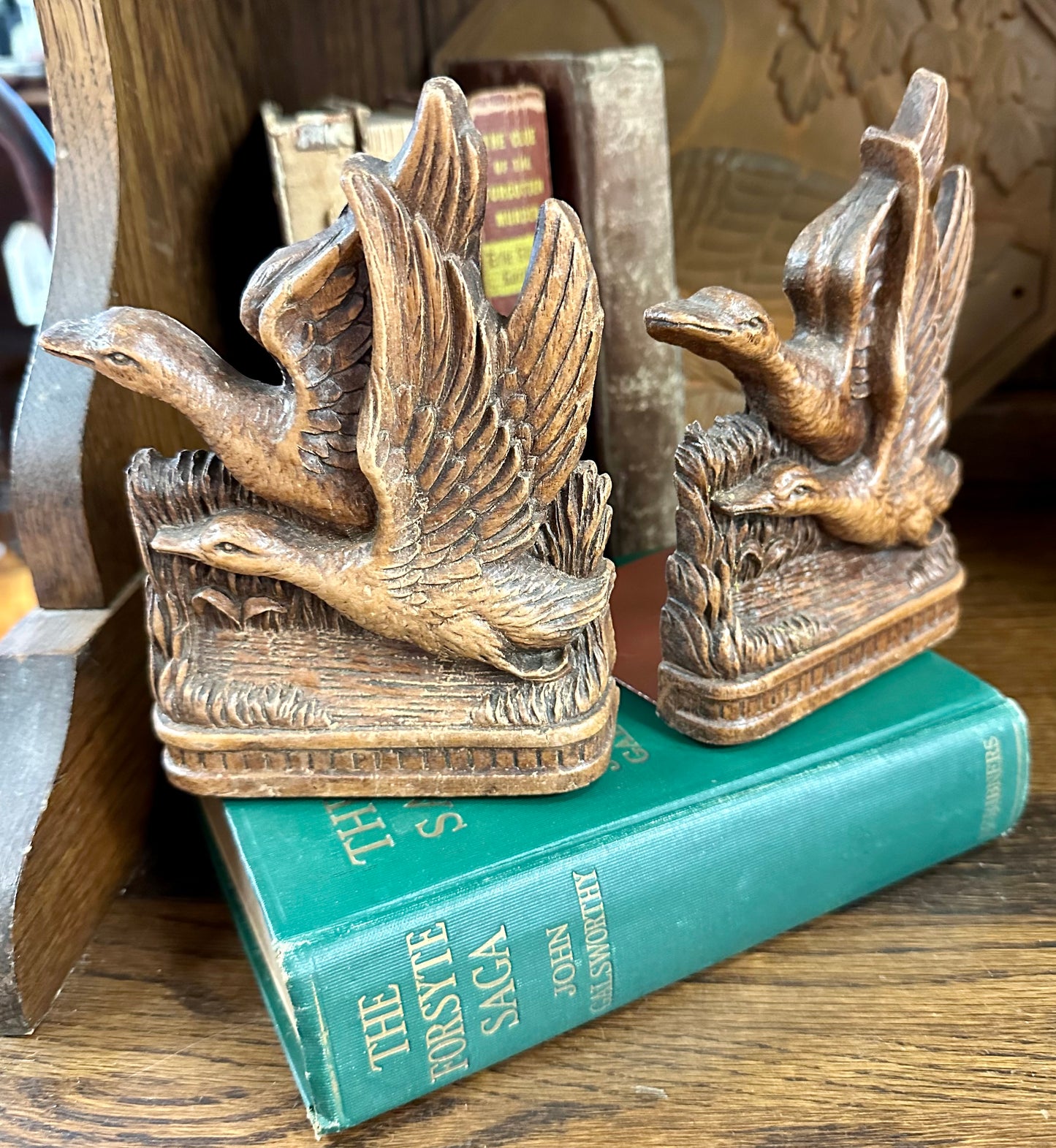 Vintage Duck Bookends