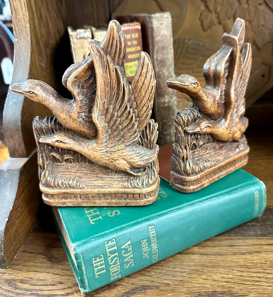 Vintage Duck Bookends