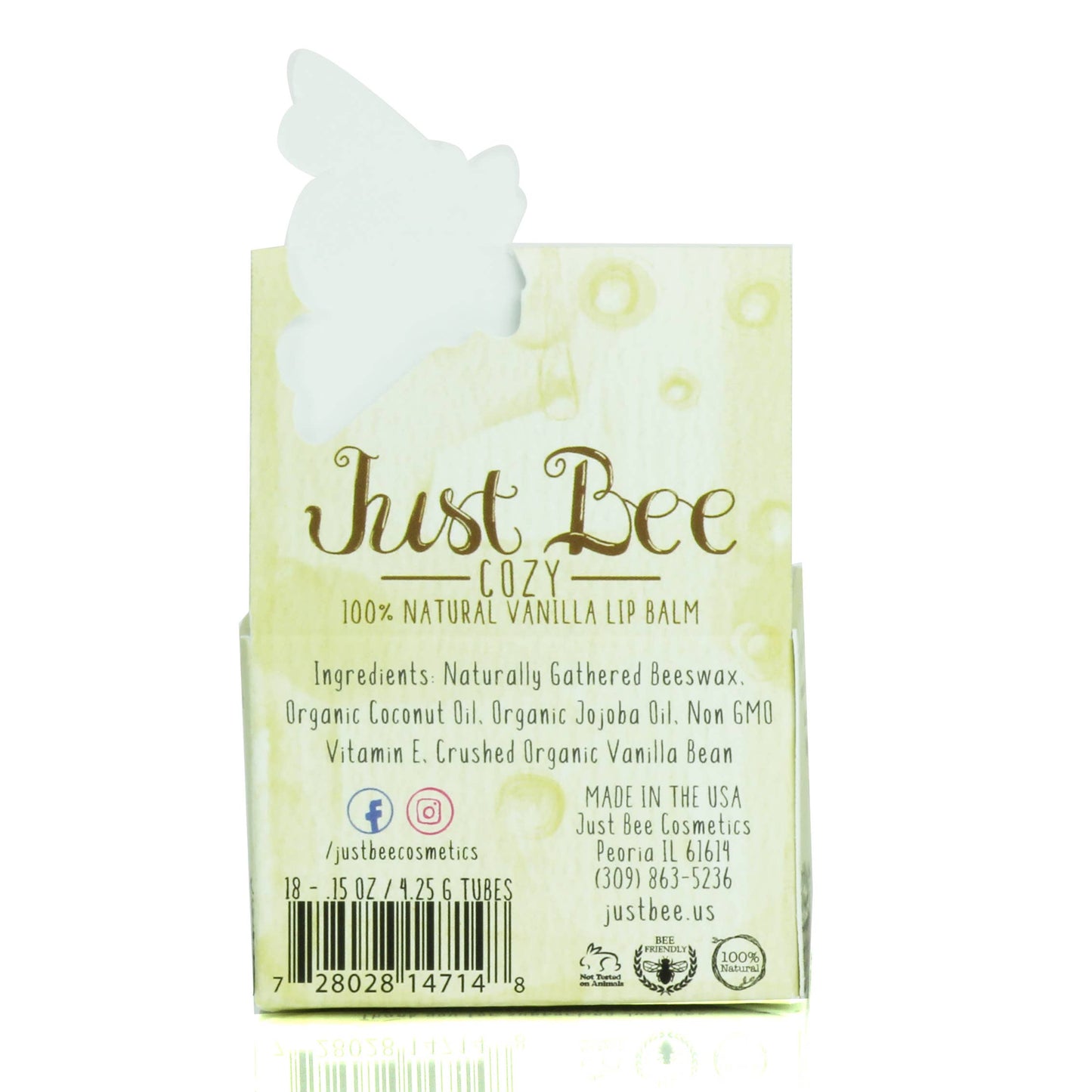 Just Bee Cozy Lip Balm  - Vanilla: Vanilla