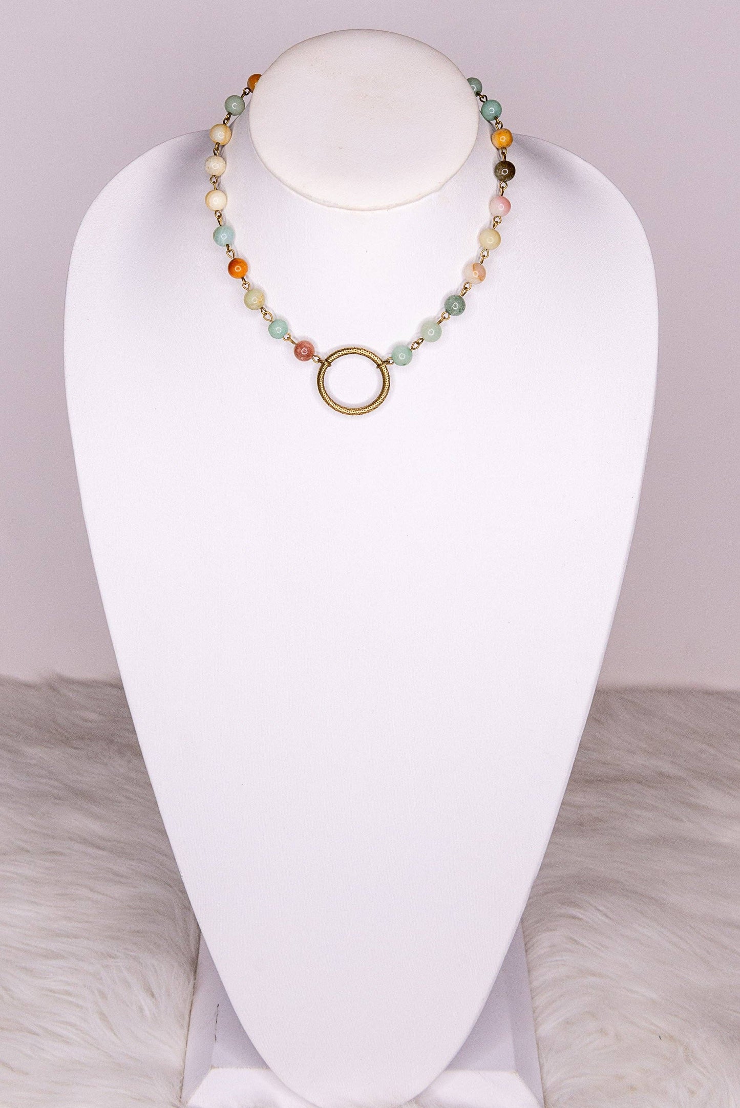 Shay Necklace in Amazonite