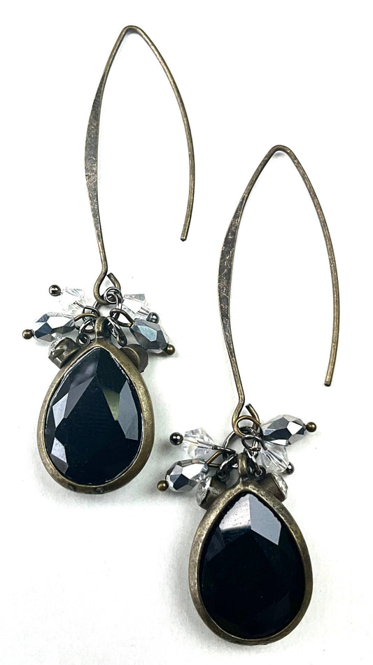 BT241 ER-OPEN KIDNEY WIRE W/CLUSTER DROP