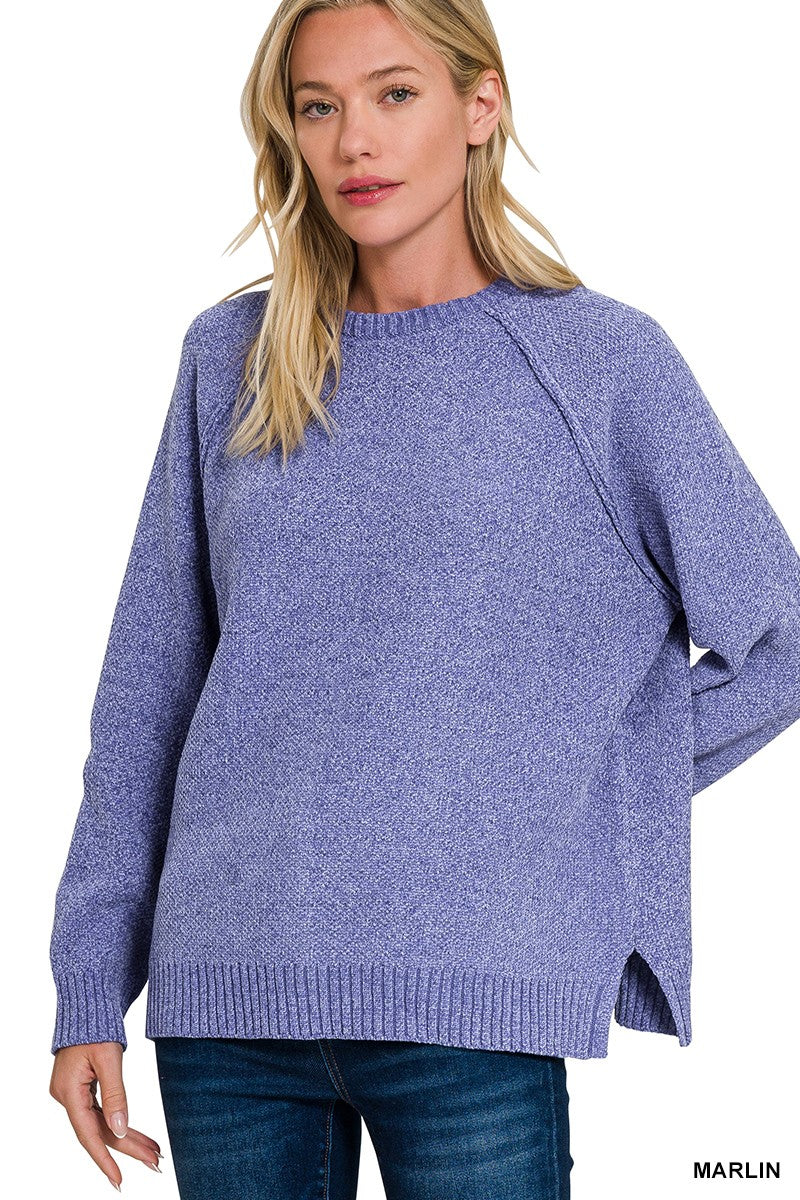 Chenille Raglan Sweater