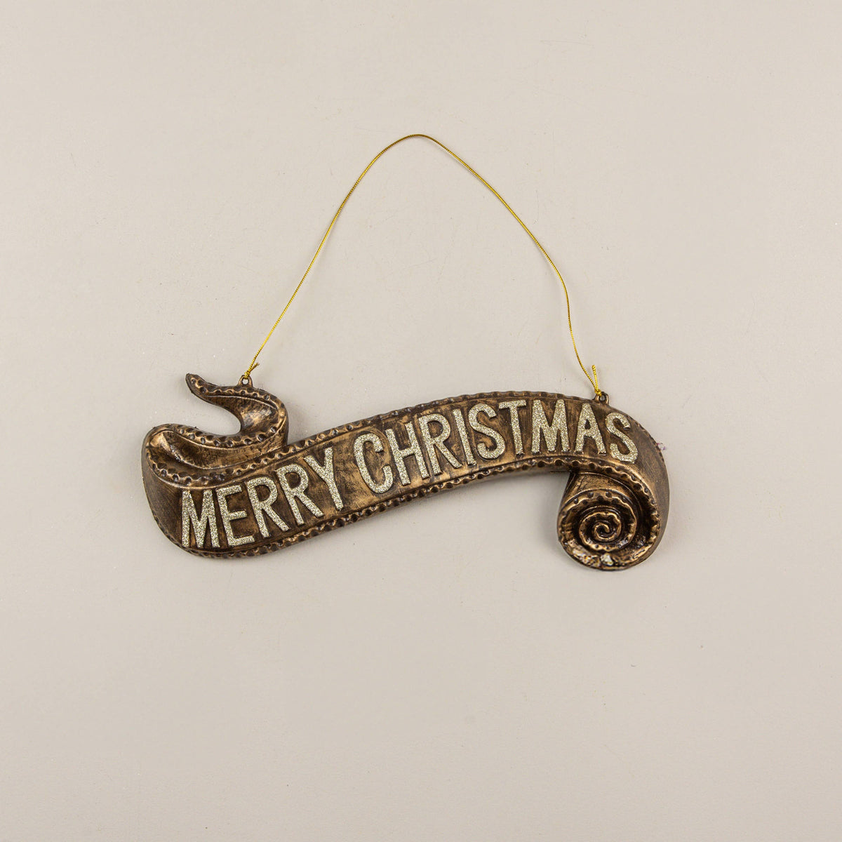 GOLD HANGING CHRISTMAS BANNER