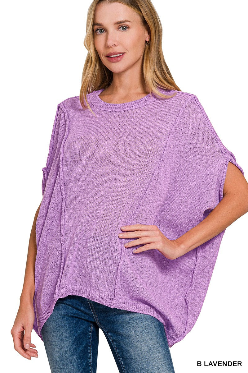 Drop Shoulder Short Sleeve Relaxed Pullover