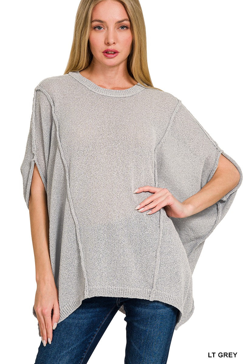 Drop Shoulder Short Sleeve Relaxed Pullover