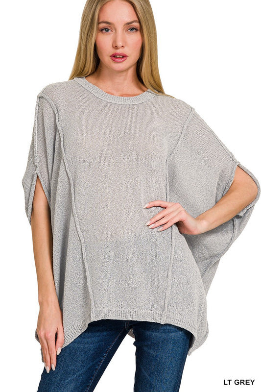Drop Shoulder Short Sleeve Relaxed Pullover