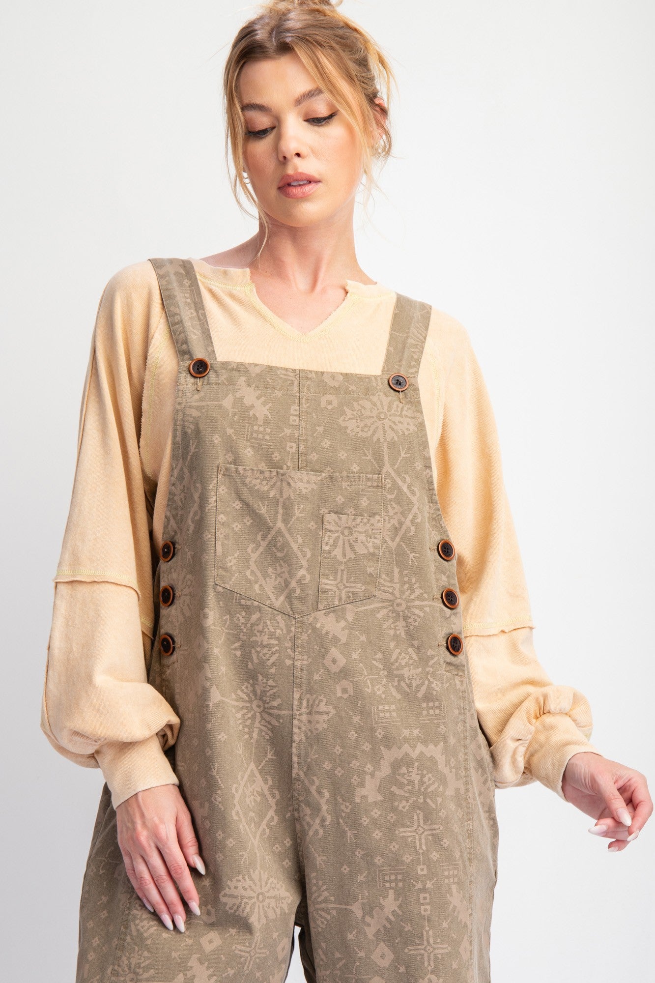 Tribal Loose Overalls
