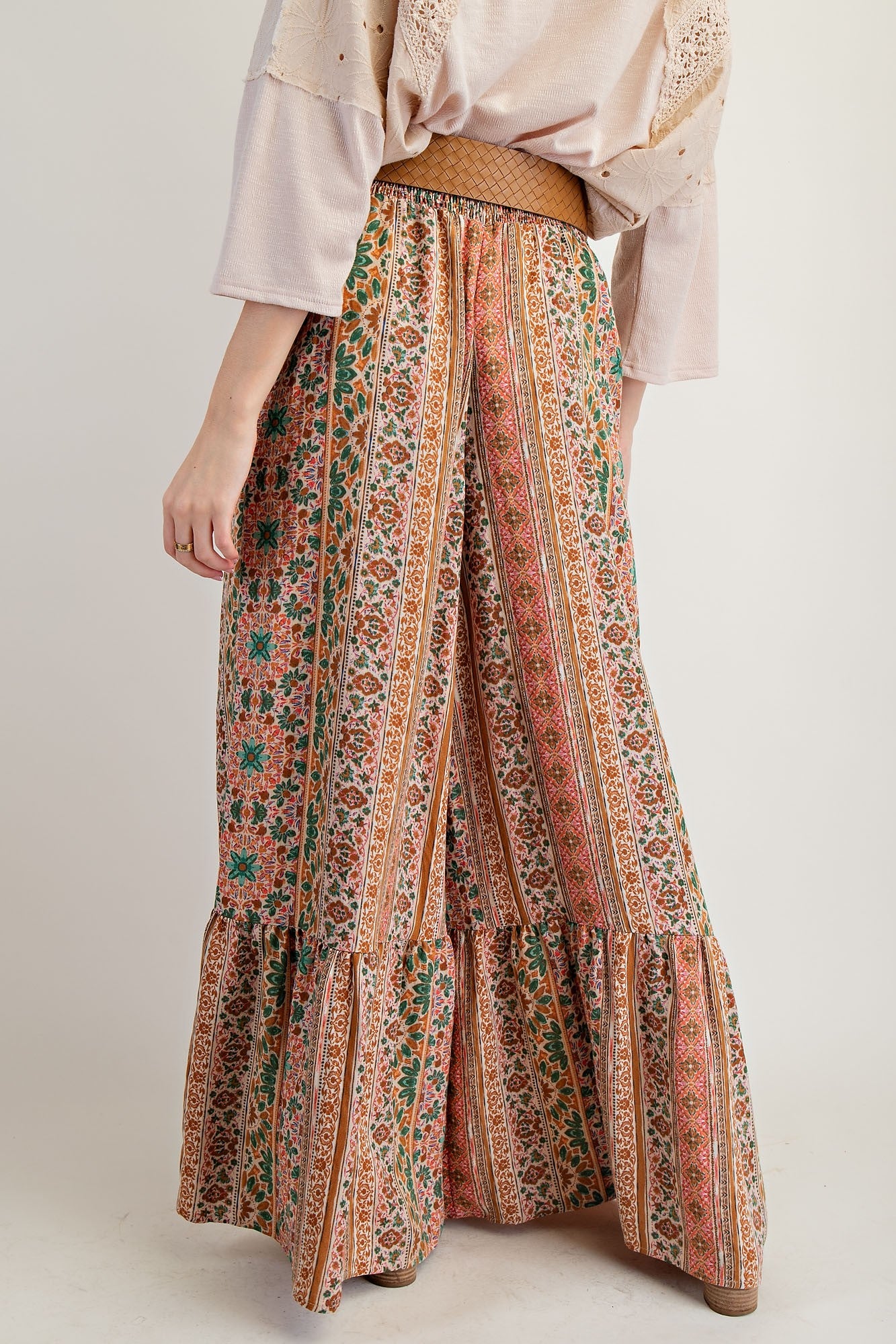 Green Peasant Pants