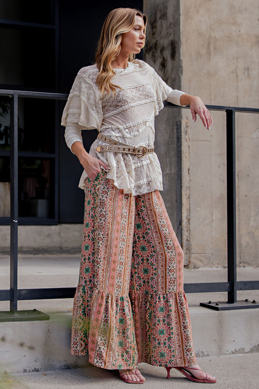Green Peasant Pants