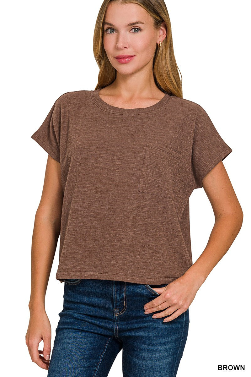 Slub Cropped Tee